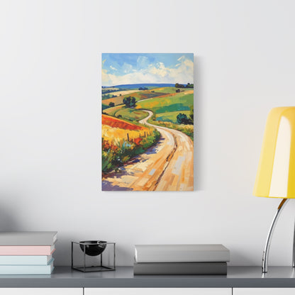Lazy Country Road #3 Canvas