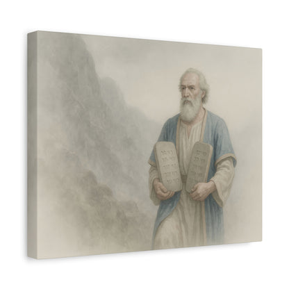 Moses Comes Down from the Mountain  - Canvas