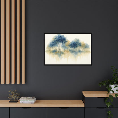Floating Aspen and Birch Forest - Framed Canvas