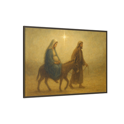 Journey to Bethlehem - Framed Canvas