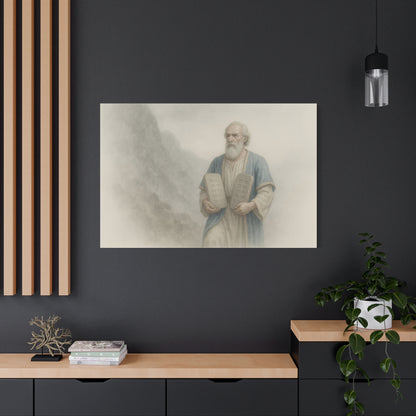 Moses Comes Down from the Mountain  - Canvas