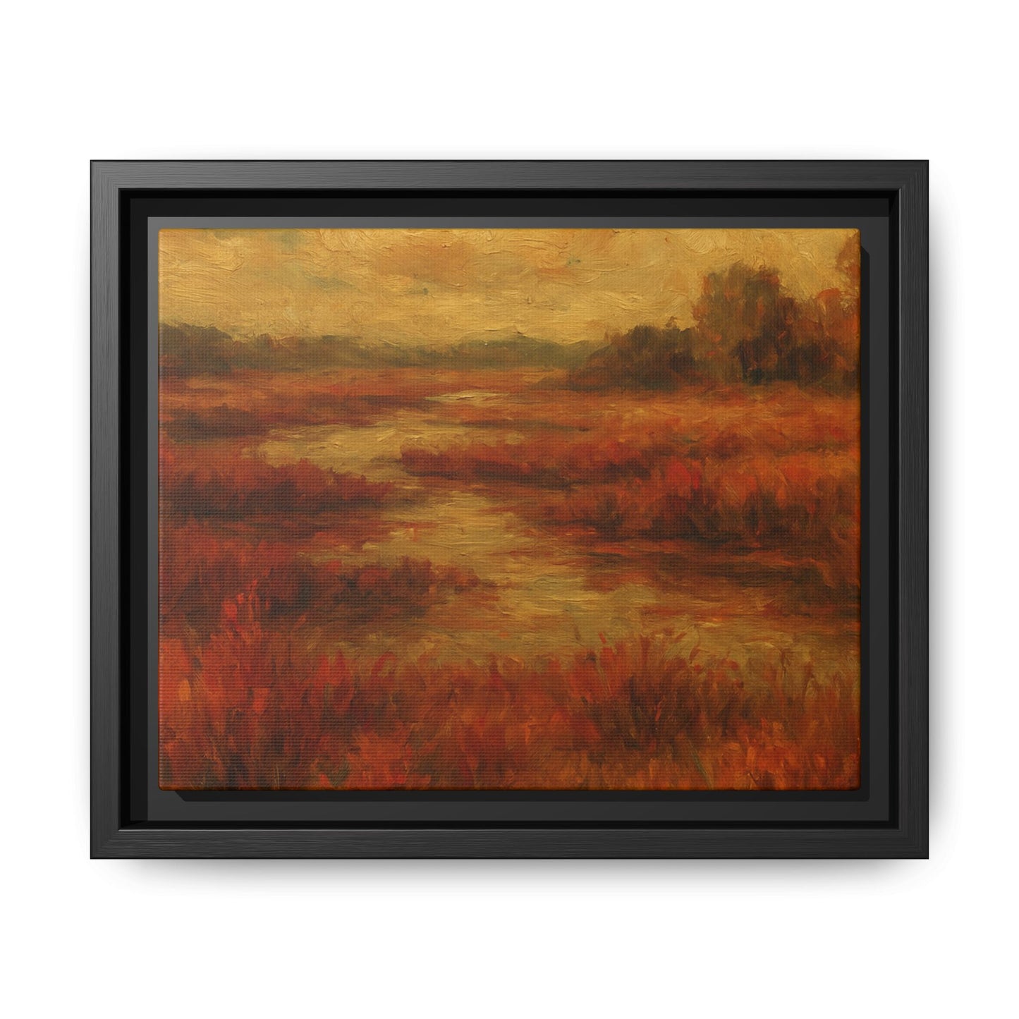 Fall Marsh - Framed Canvas