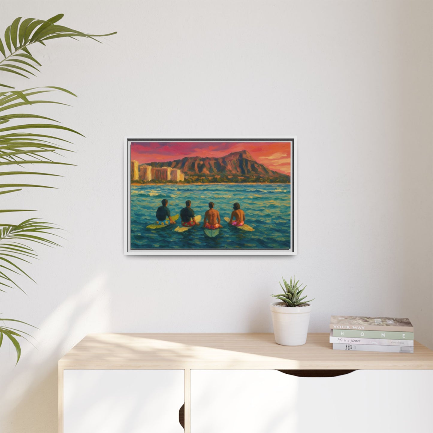 A Day On The Water - Framed Canvas