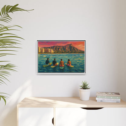 A Day On The Water - Framed Canvas