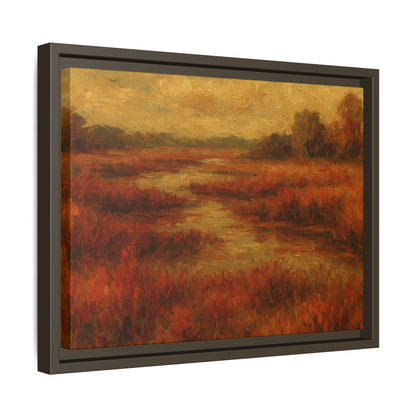 Fall Marsh - Framed Canvas