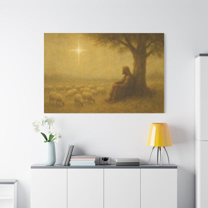 Shepherd In The Field - Canvas