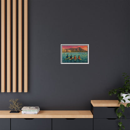 A Day On The Water - Framed Canvas
