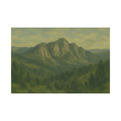 Green Mountains Canvas