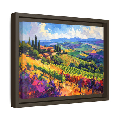 Italian Vineyard - Framed Canvas