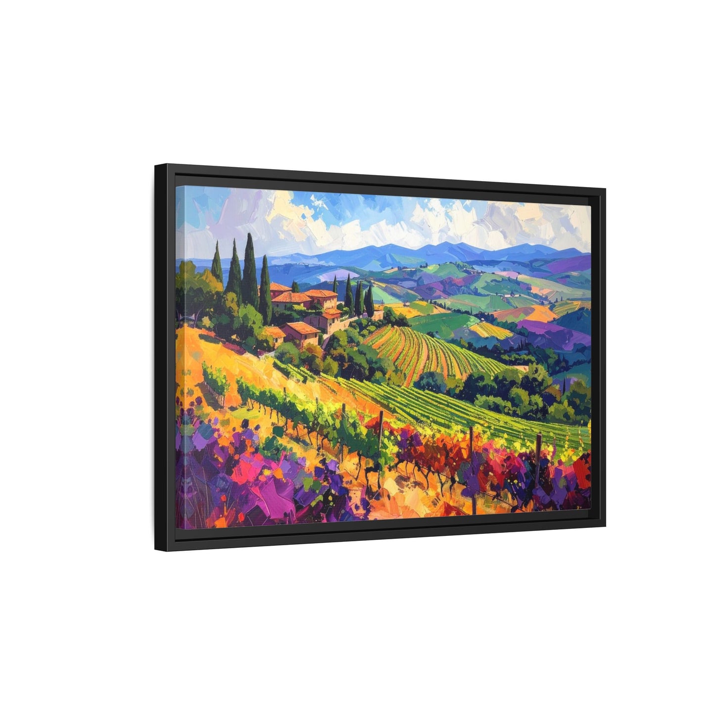 Italian Vineyard - Framed Canvas