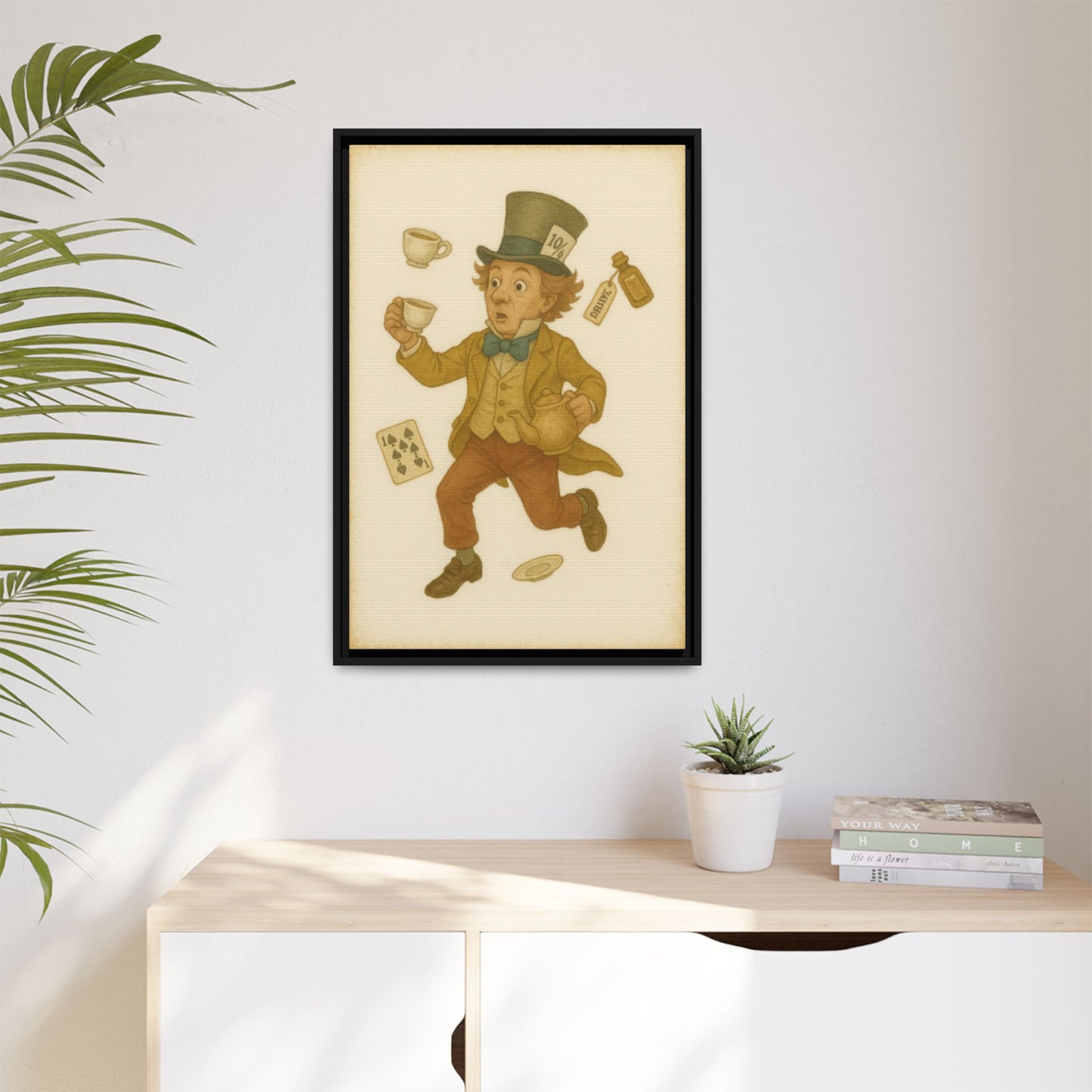 The Mad Hatter - Framed Canvas