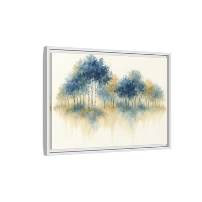 Floating Aspen and Birch Forest - Framed Canvas