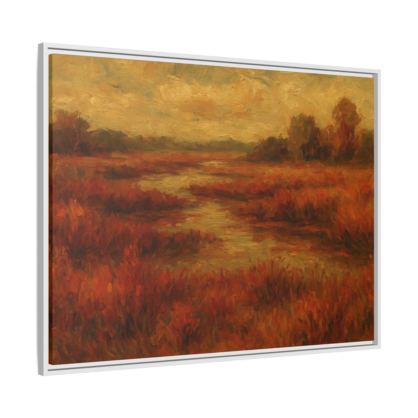 Fall Marsh - Framed Canvas