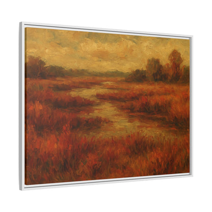 Fall Marsh - Framed Canvas