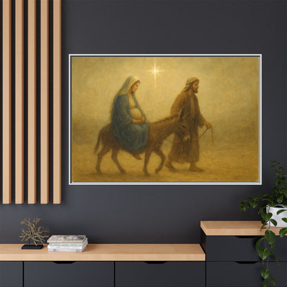 Journey to Bethlehem - Framed Canvas