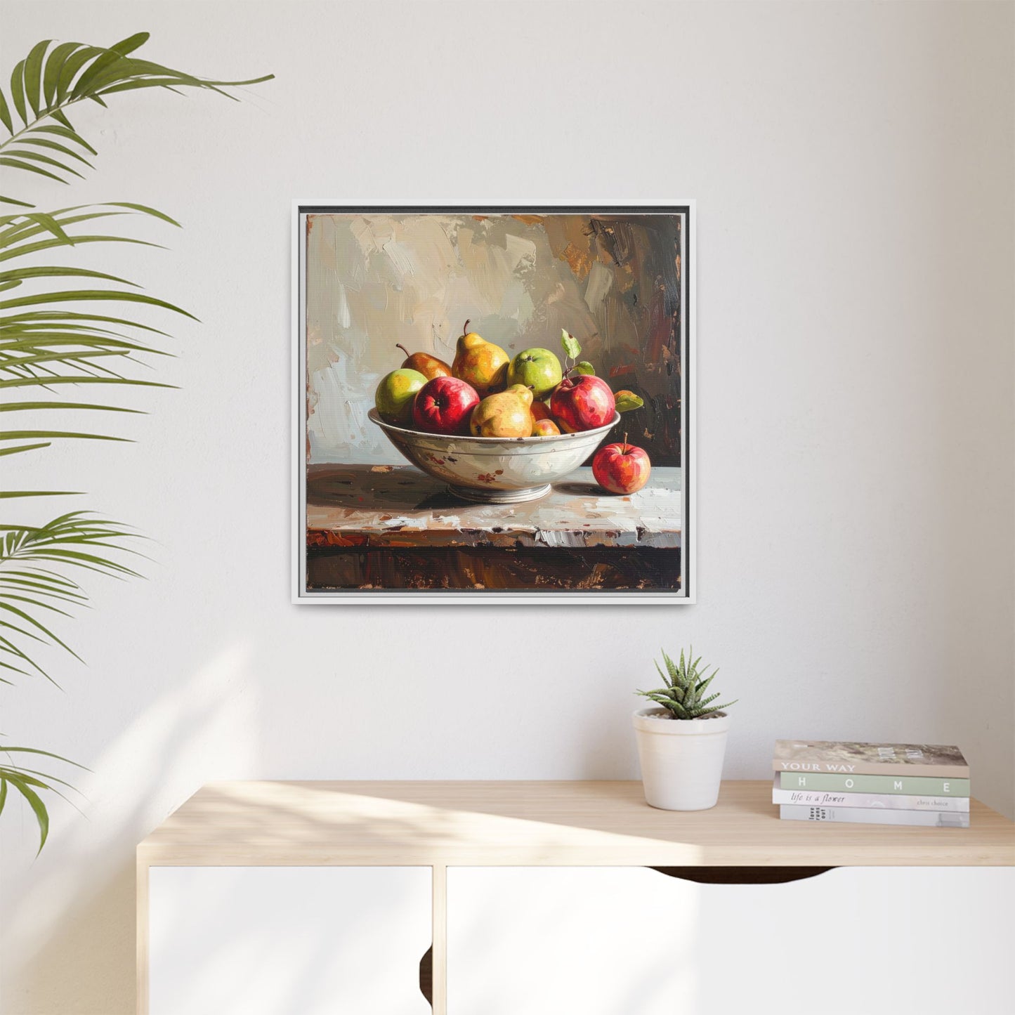 Farmhouse Fruit Bowl - Framed Canvas
