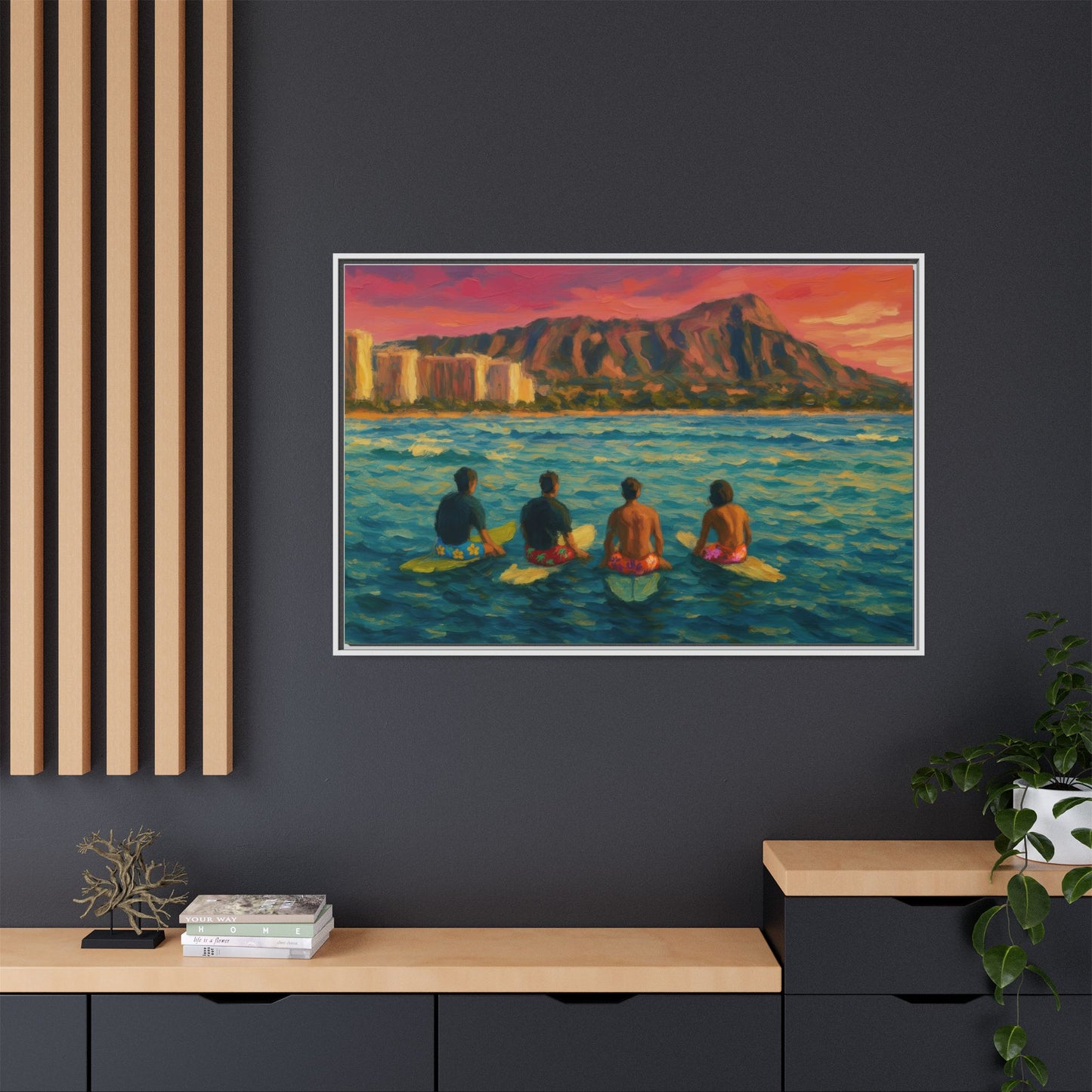 A Day On The Water - Framed Canvas