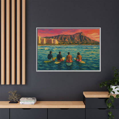 A Day On The Water - Framed Canvas