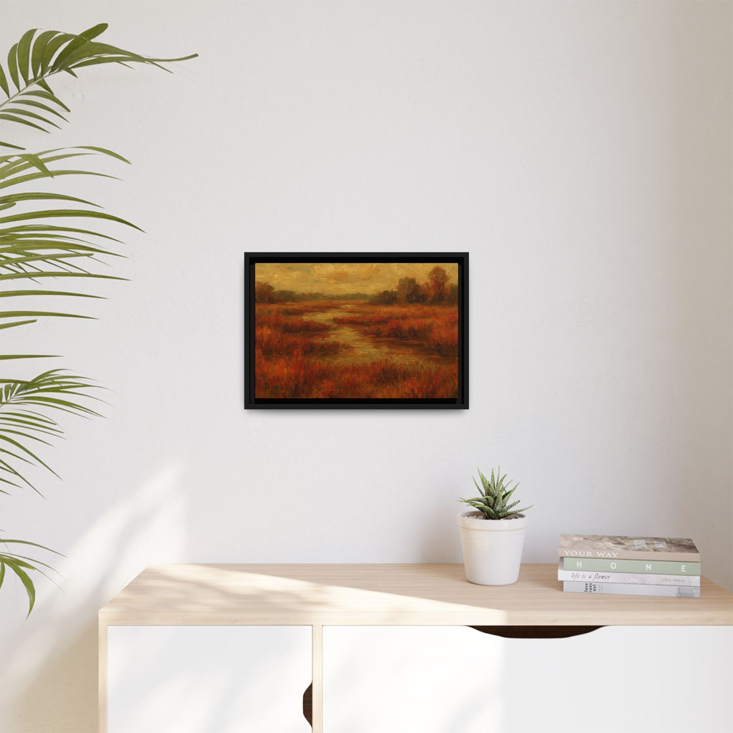 Fall Marsh - Framed Canvas