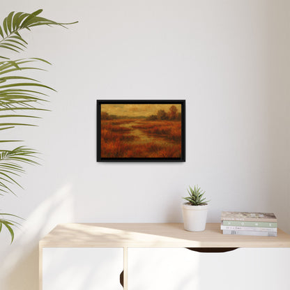 Fall Marsh - Framed Canvas