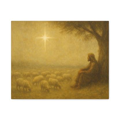 Shepherd In The Field - Canvas