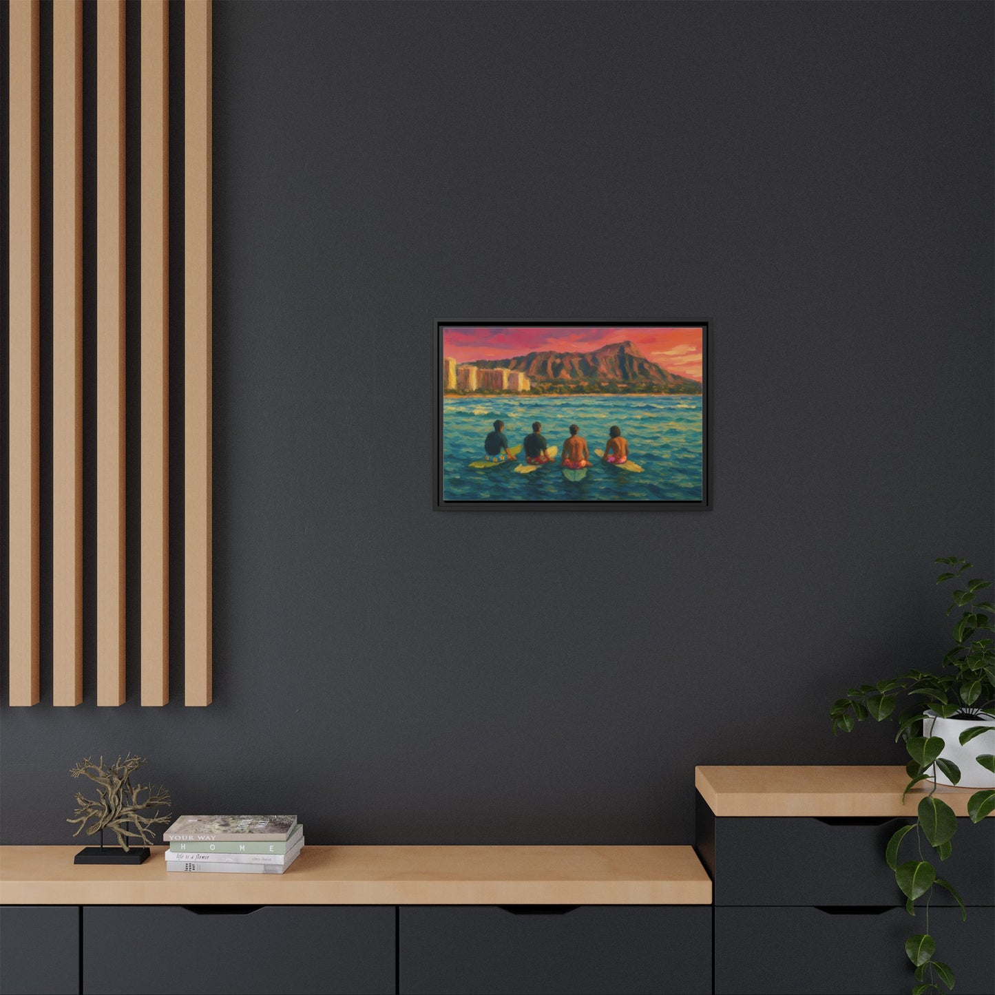 A Day On The Water - Framed Canvas