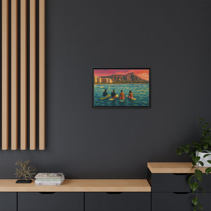 A Day On The Water - Framed Canvas