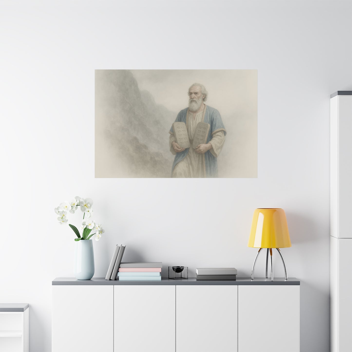 Moses Comes Down from the Mountain  - Canvas