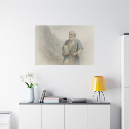 Moses Comes Down from the Mountain  - Canvas