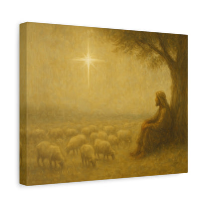 Shepherd In The Field - Canvas
