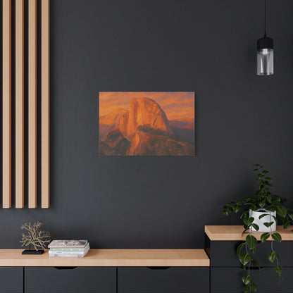 Sunset Over Half Dome Canvas