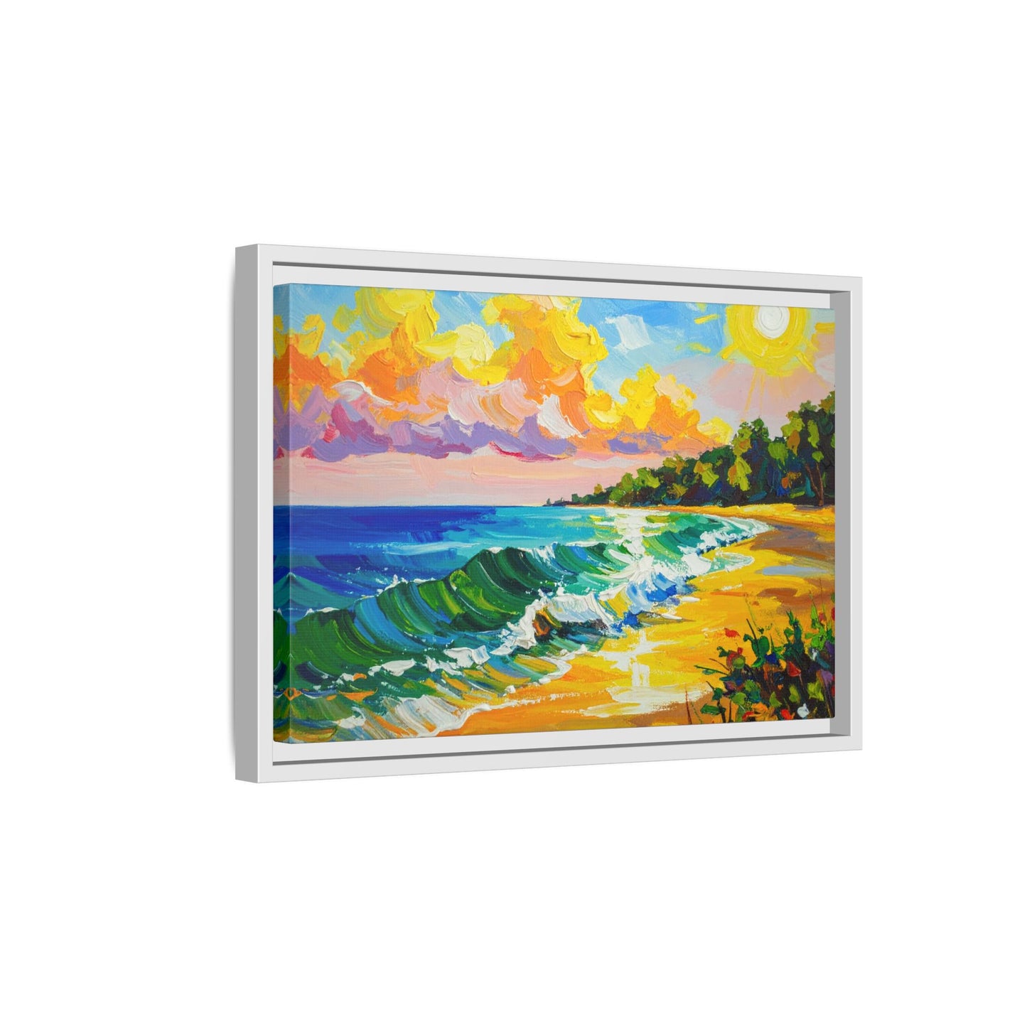 Tranquil Seascape- Framed Canvas