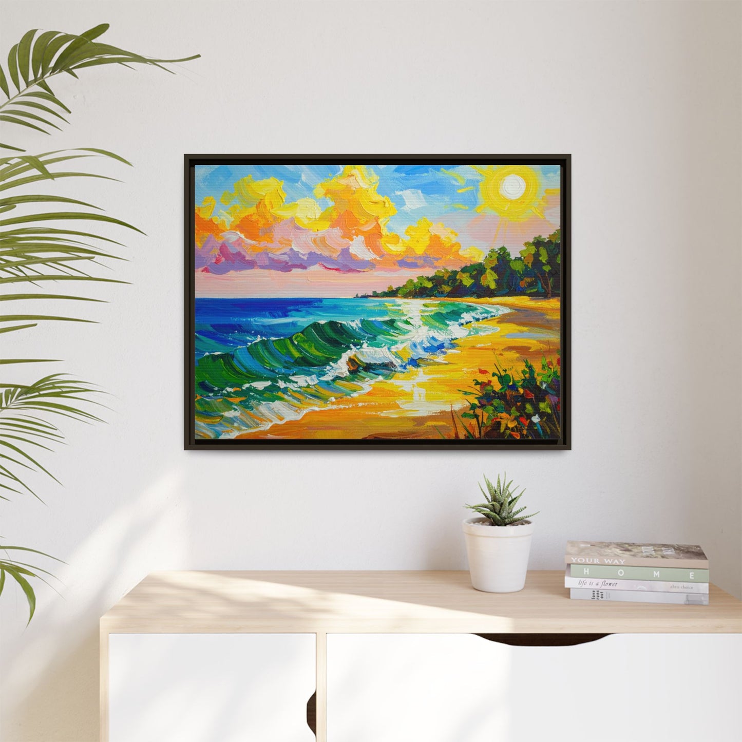 Tranquil Seascape- Framed Canvas