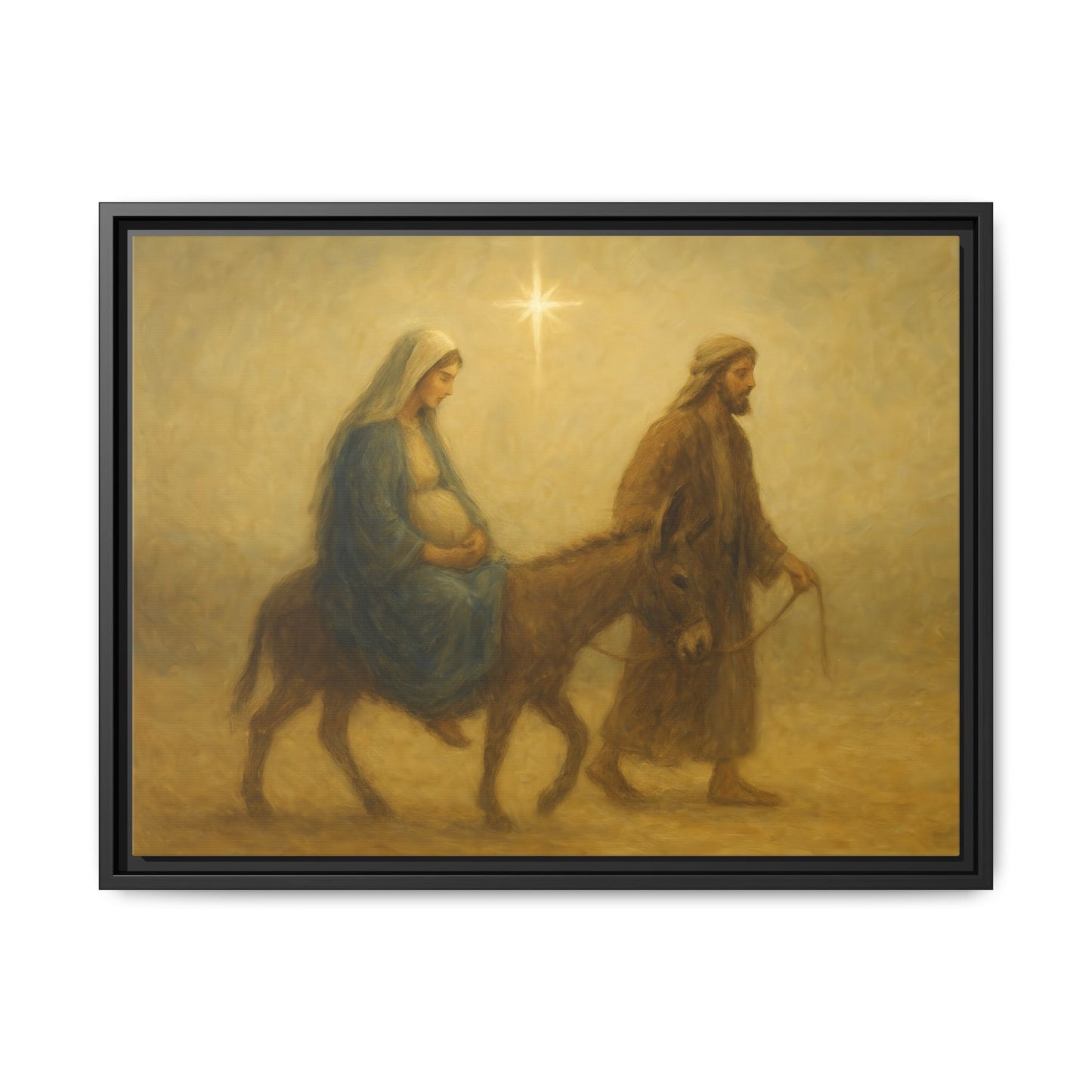 Journey to Bethlehem - Framed Canvas