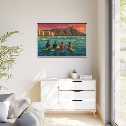 A Day On The Water - Framed Canvas