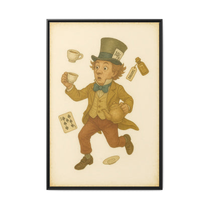 The Mad Hatter - Framed Canvas