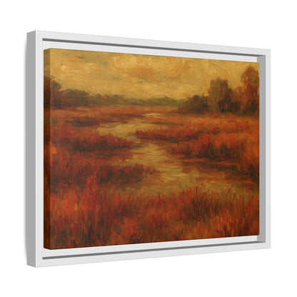 Fall Marsh - Framed Canvas