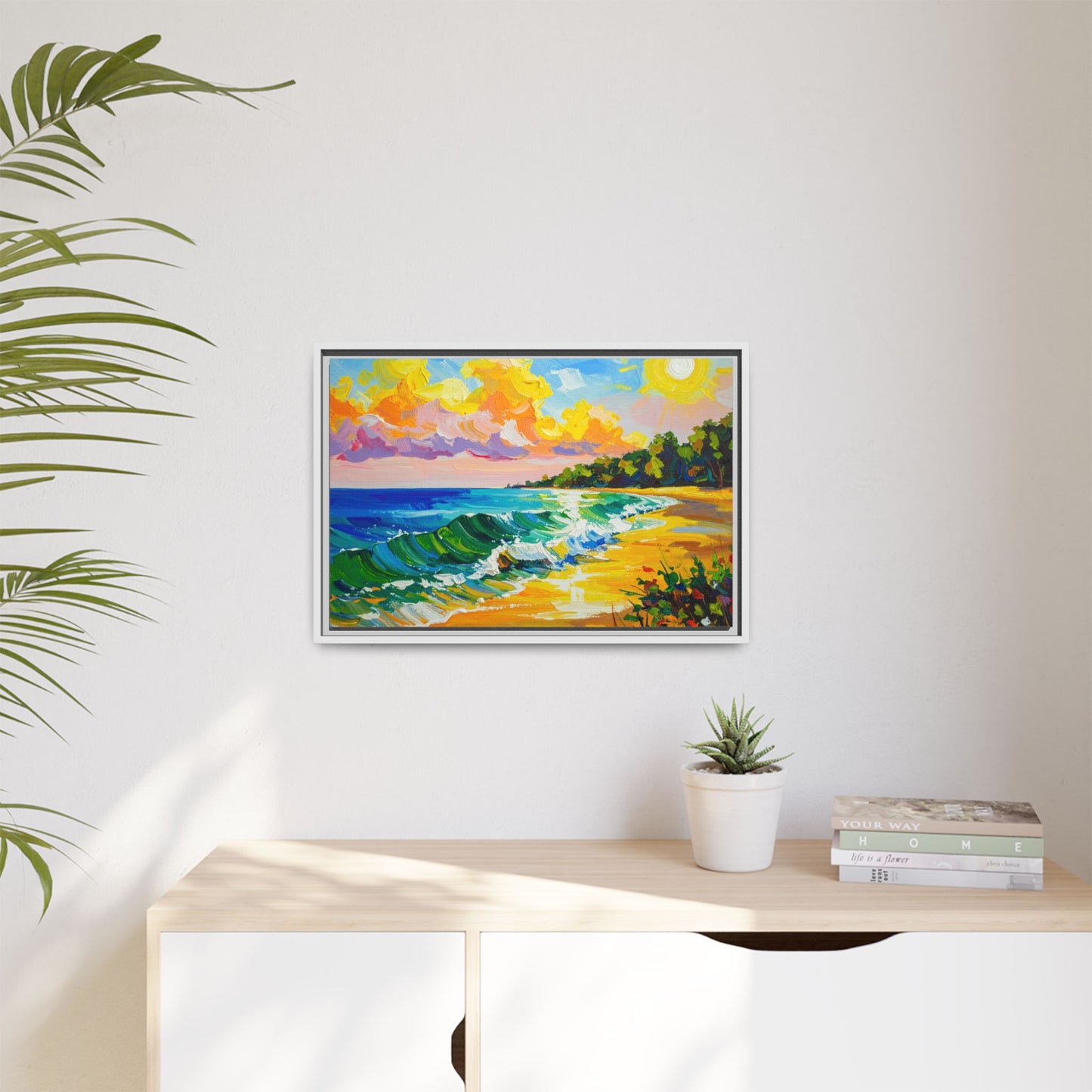 Tranquil Seascape- Framed Canvas