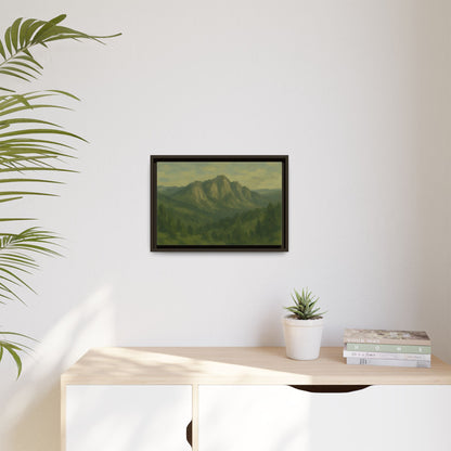 Green Mountains - Framed Canvas