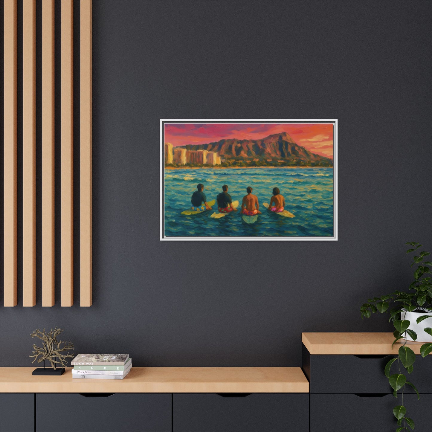 A Day On The Water - Framed Canvas
