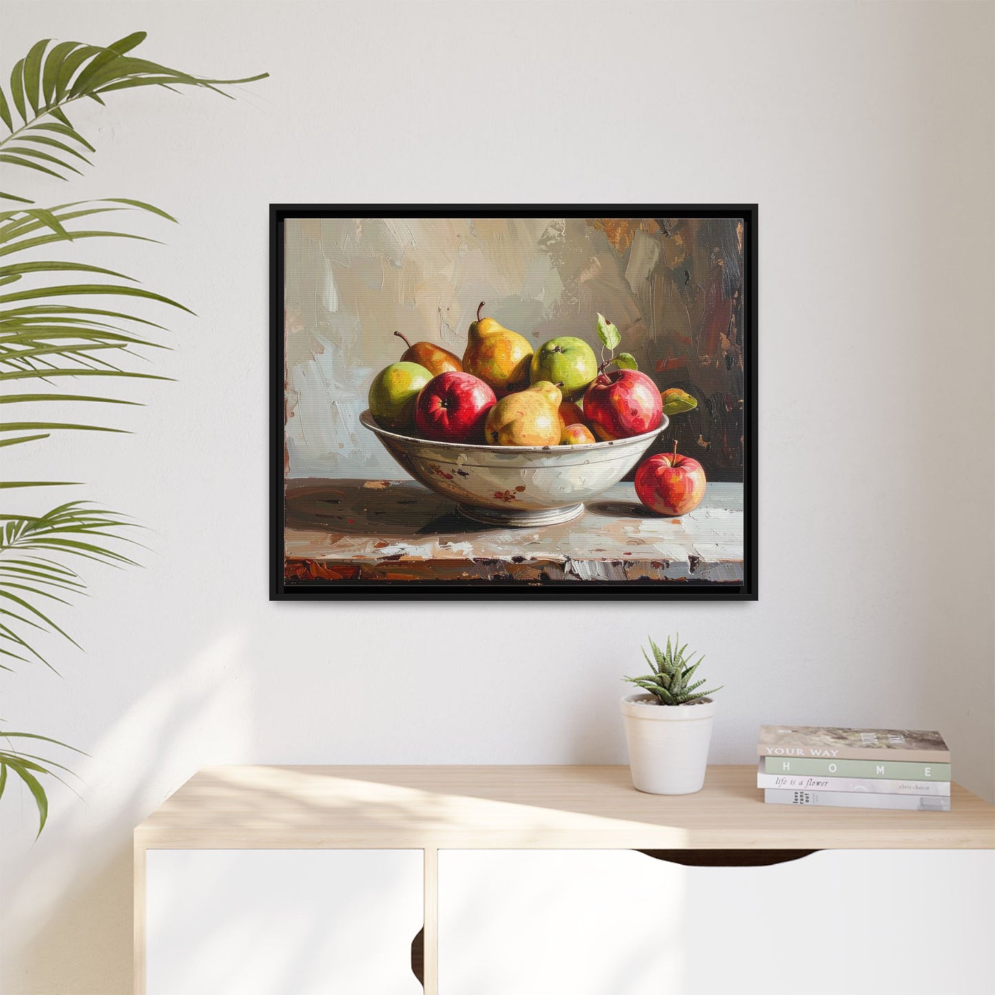 Farmhouse Fruit Bowl - Framed Canvas