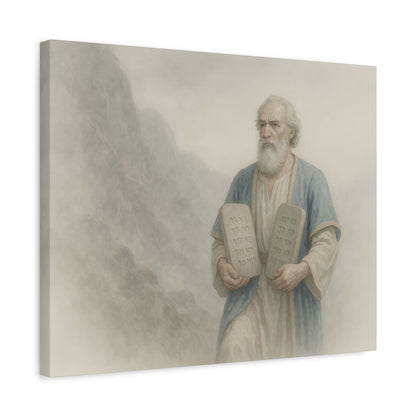 Moses Comes Down from the Mountain  - Canvas