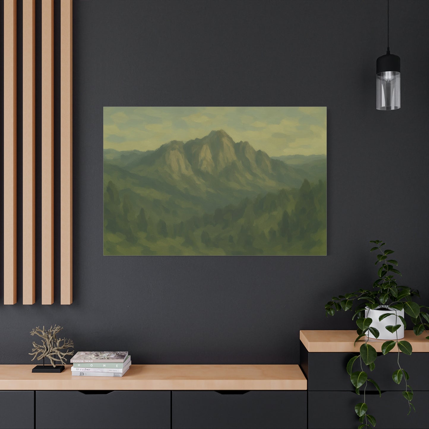 Green Mountains Canvas