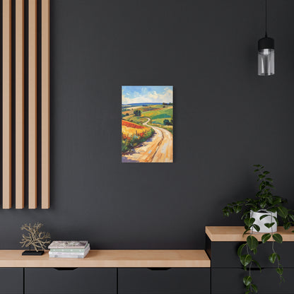 Lazy Country Road #3 Canvas