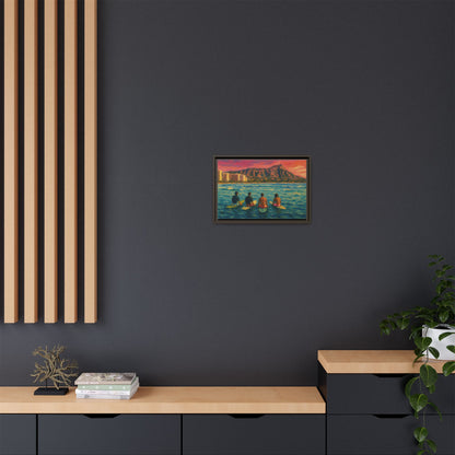A Day On The Water - Framed Canvas