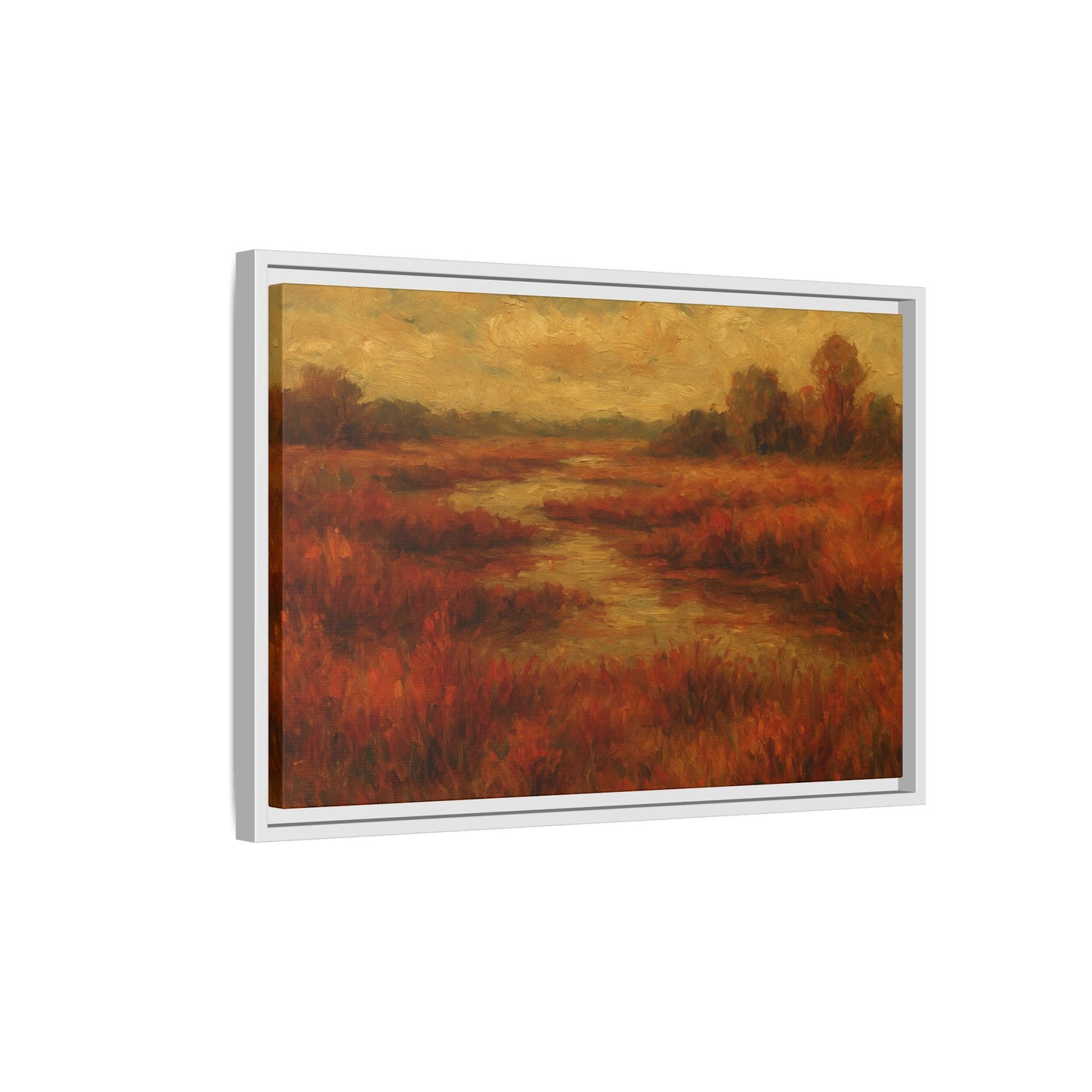 Fall Marsh - Framed Canvas
