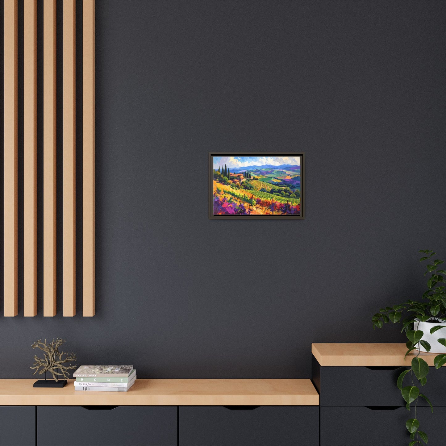Italian Vineyard - Framed Canvas