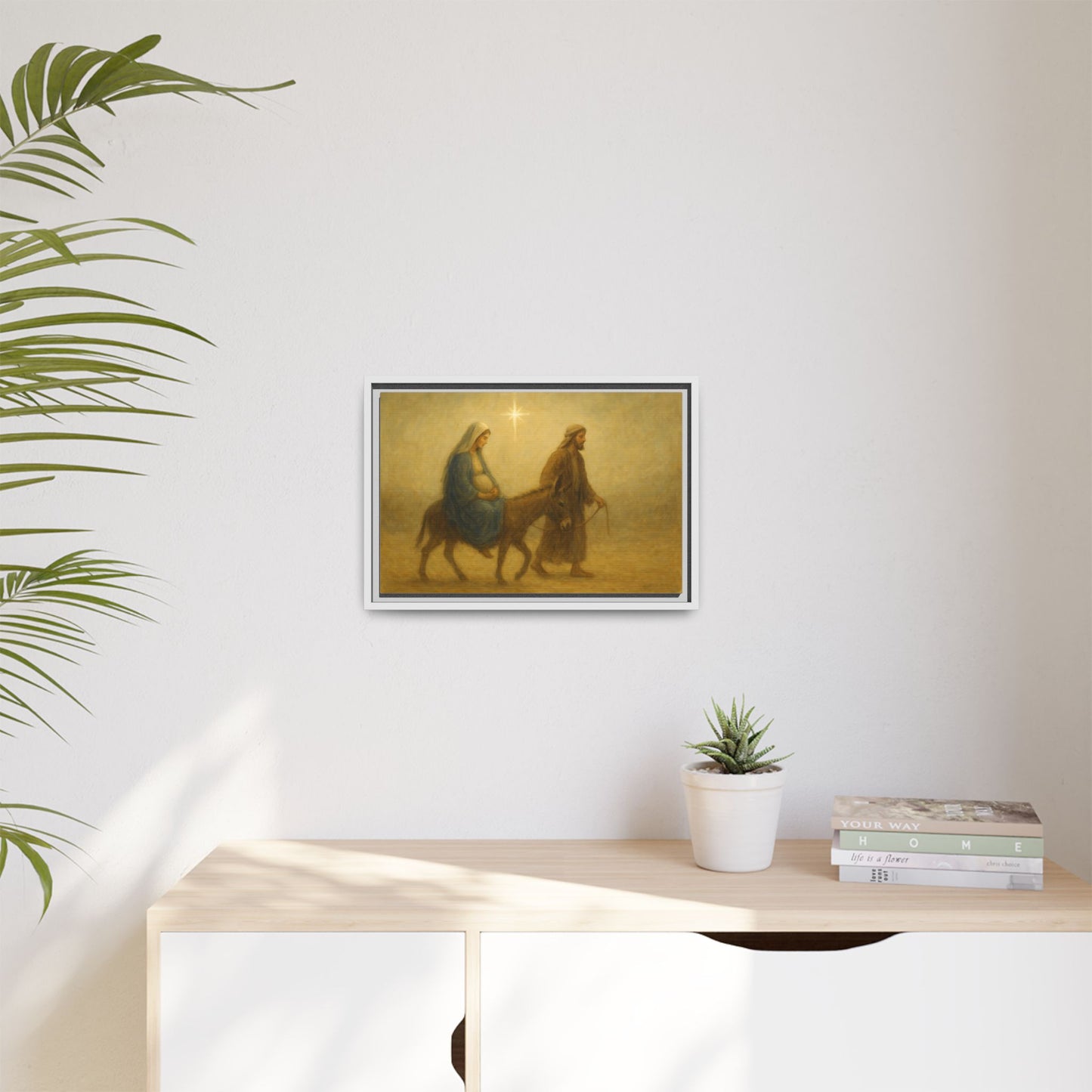 Journey to Bethlehem - Framed Canvas