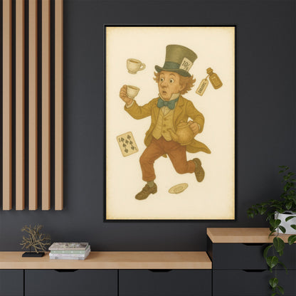 The Mad Hatter - Framed Canvas