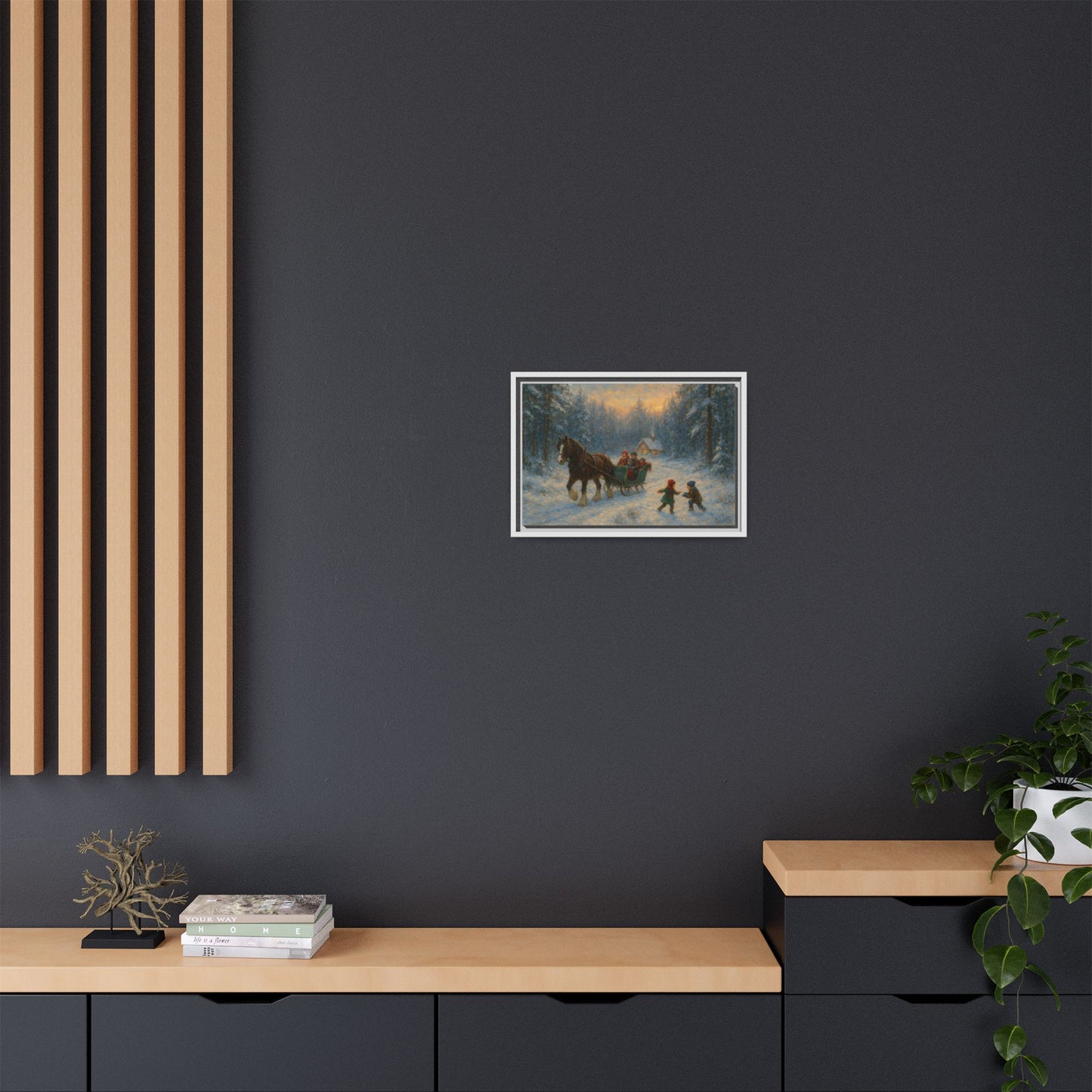 Winter Fun - Framed Canvas